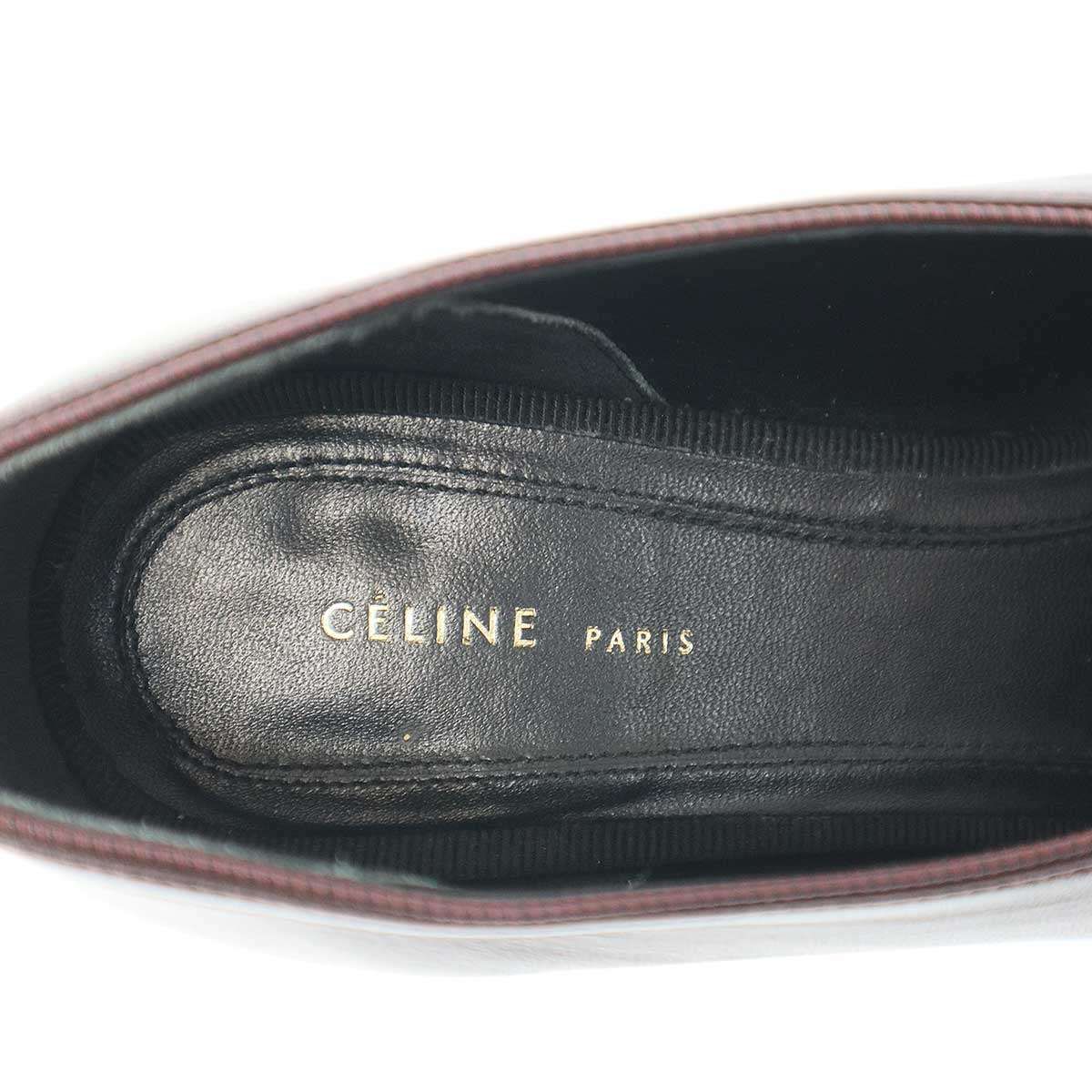 CELINE ブラックレザー ポインテッドトゥシューズ 楽天市場】CELINE / セリーヌ | フィービー期 ポインテッドトゥ