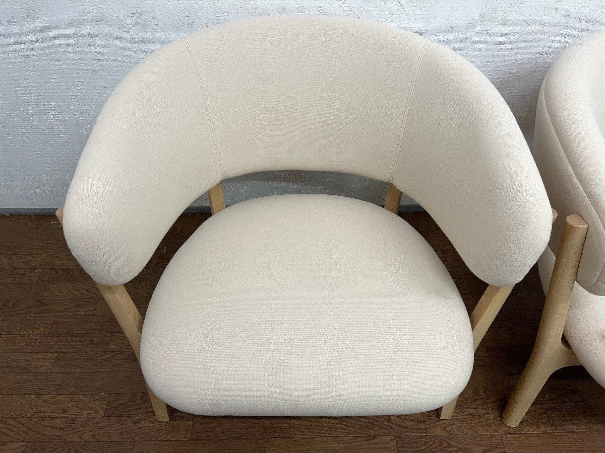 マルニ木工 Roundish シングルシートソファ２脚セット １人掛け ラウンジチェア ナチュラル 北欧スタイル 約77万 貝1262 MARWIL-DEMENAGEMENTS_CH