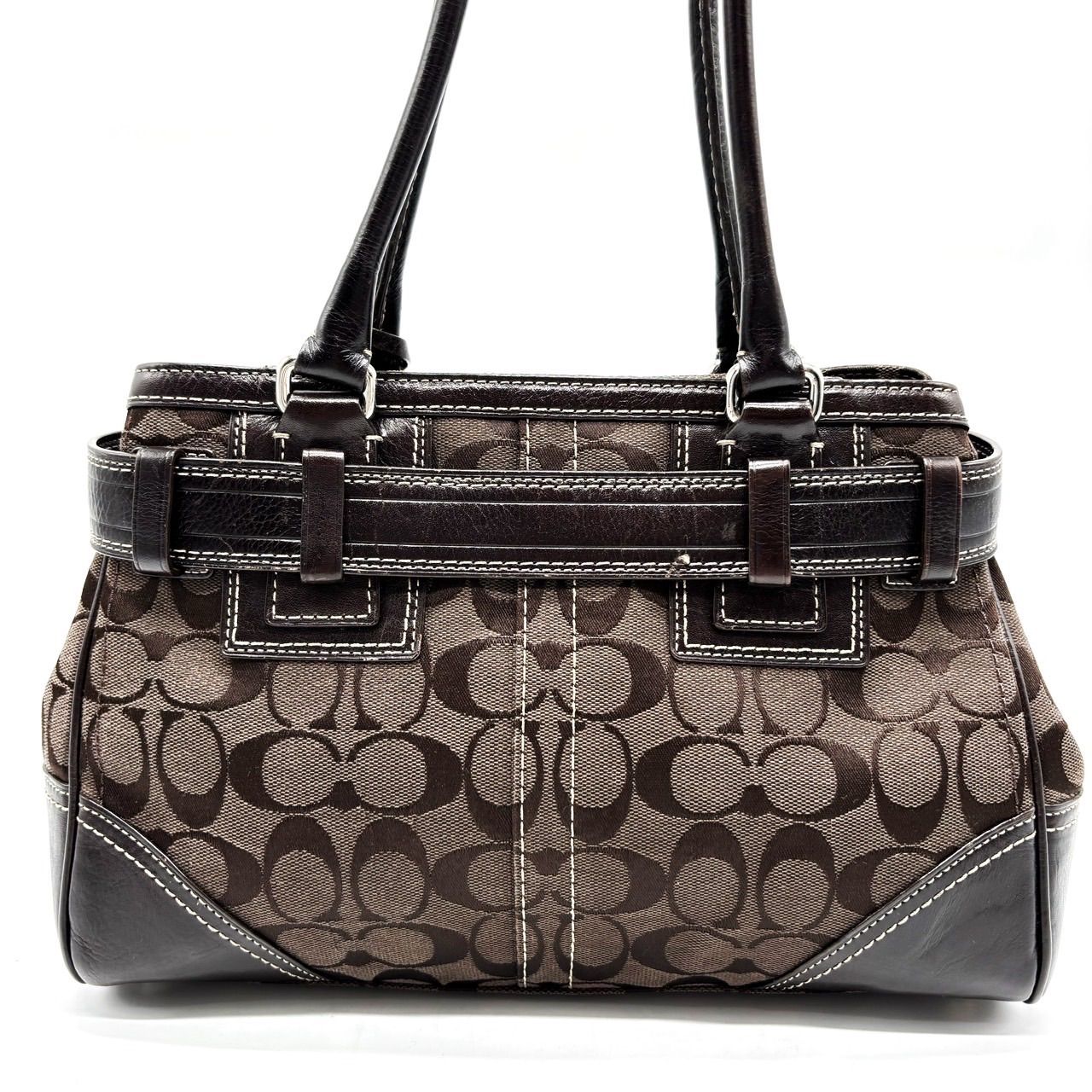 BURBERRY エンボスロゴ型押しトートバッグ