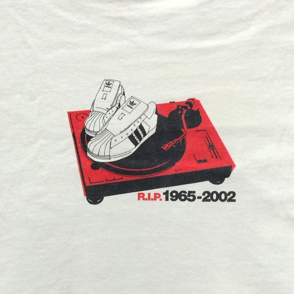 もにもに ADIDAS アディダス RUN DMC JMJ Tシャツ オフホワイト サイズ2XL 正規