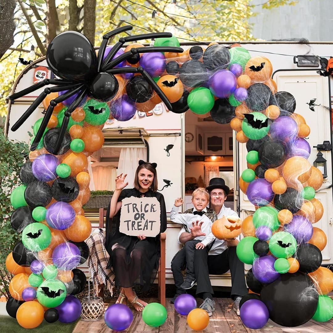 らんハロウィンバルーン含むパーティセット Amazon | ハロウィン バルーン 風船 HALLOWEEN 飾り付け セット