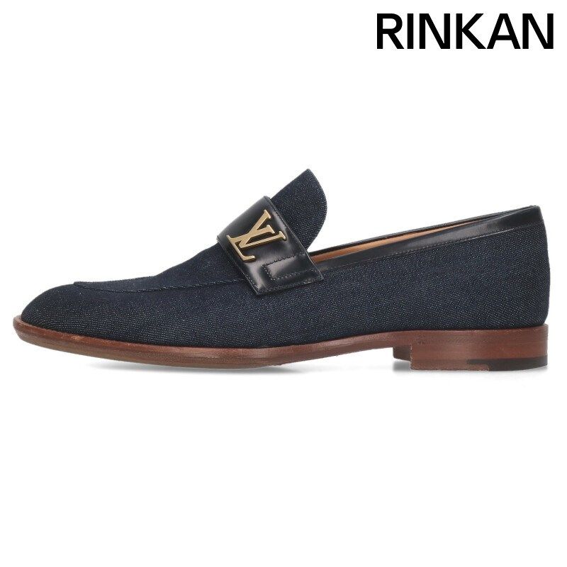 ルイヴィトン デニムローファーシューズ メンズ 7.5