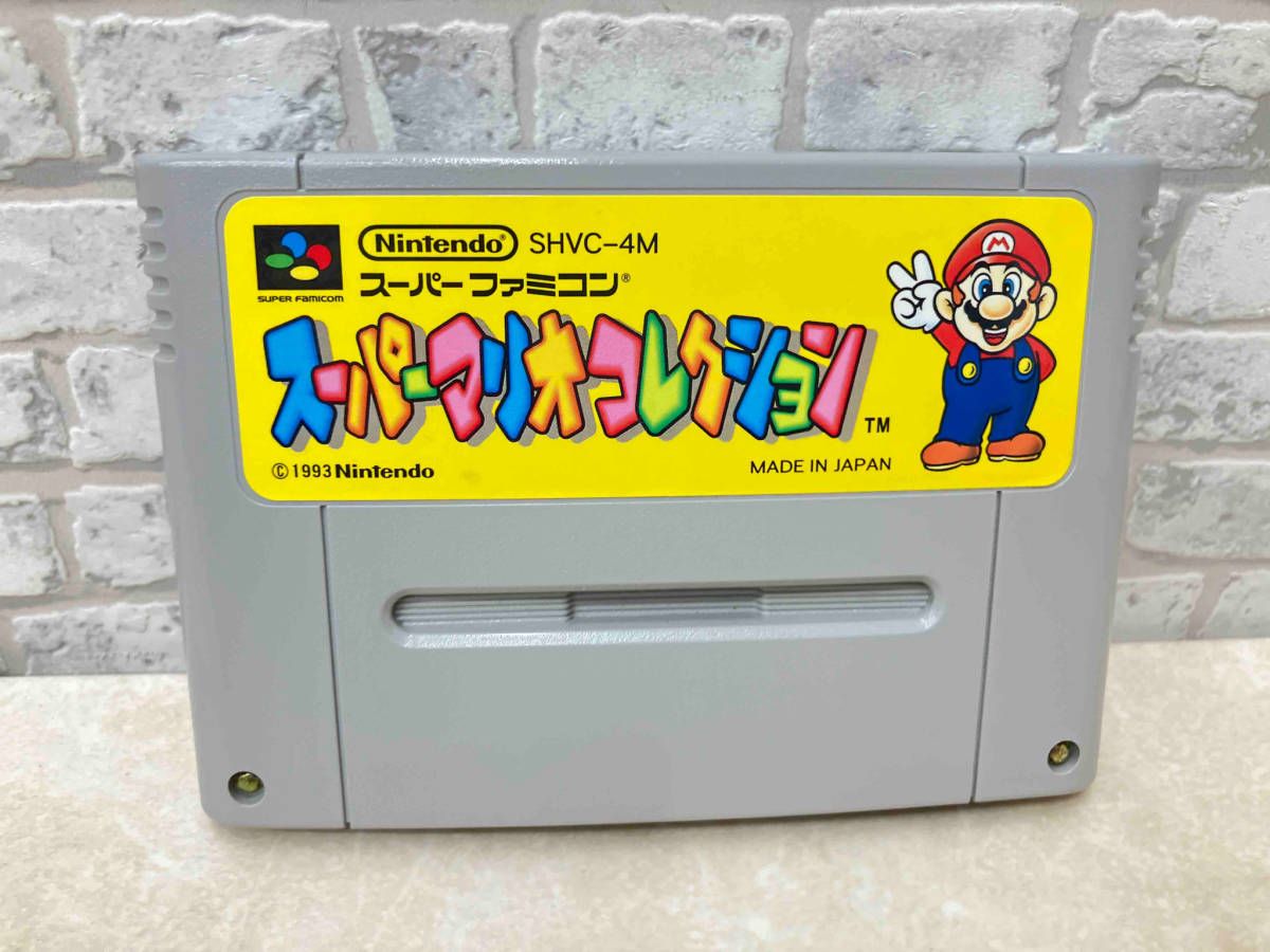 電池交換済/箱/説明書付】 スーパーファミコン スーパーマリオ