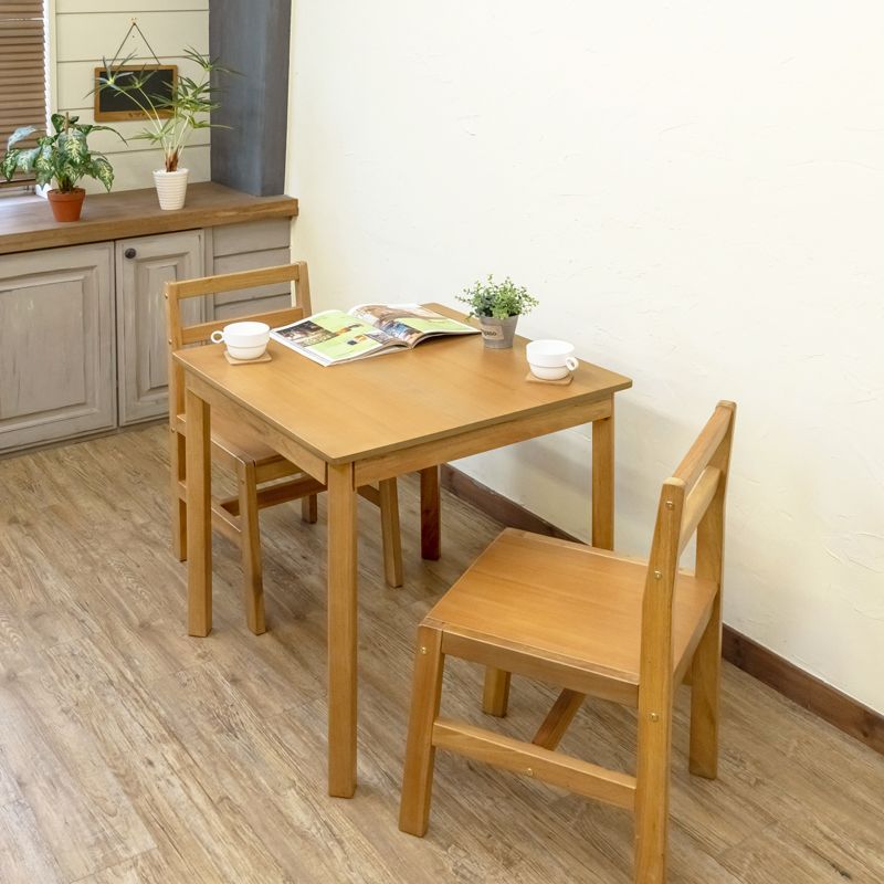 リビングセット 木製 ダイニング3点セット テーブル70cm 正方形
