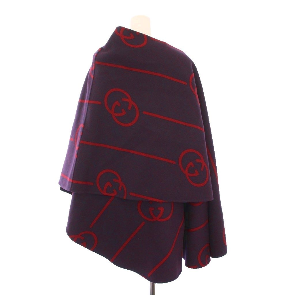 グッチ GUCCI GGウールケープ ポンチョ インターロッキングG 36