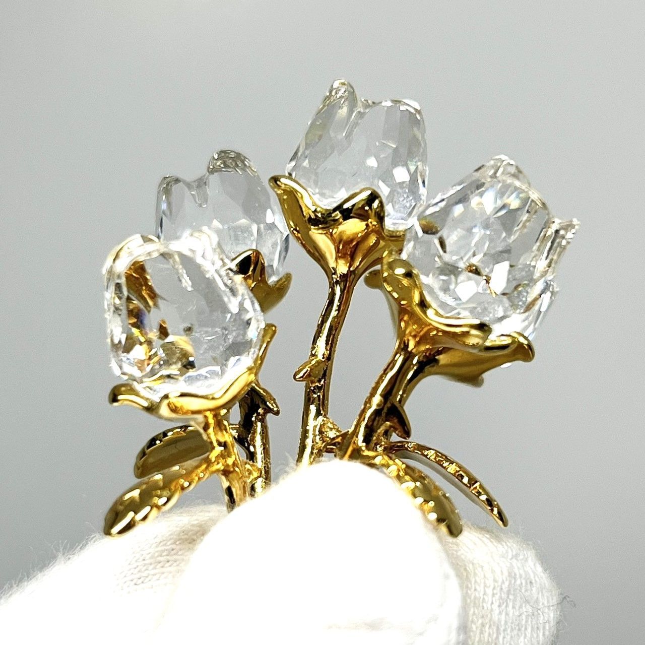 値下げ！SWAROVSKI スワロフスキー クリスタルメモリーズ 「5本の薔薇