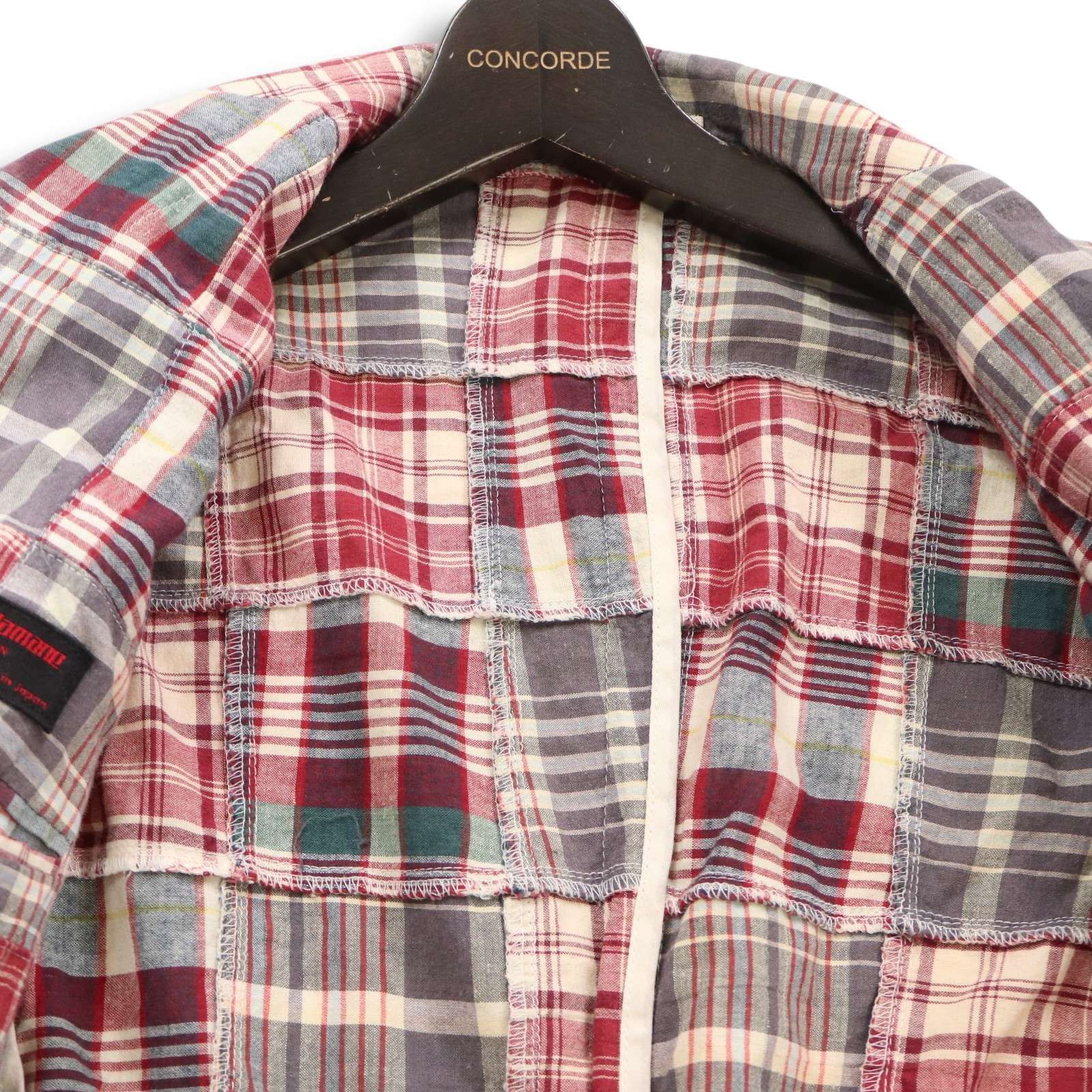 evisu エヴィス　ジャケット　パッチワーク　サイズ42 美品　バッチサービス EVISU パッチワーク デニムジャケット | ブラック | FARFETCH JP