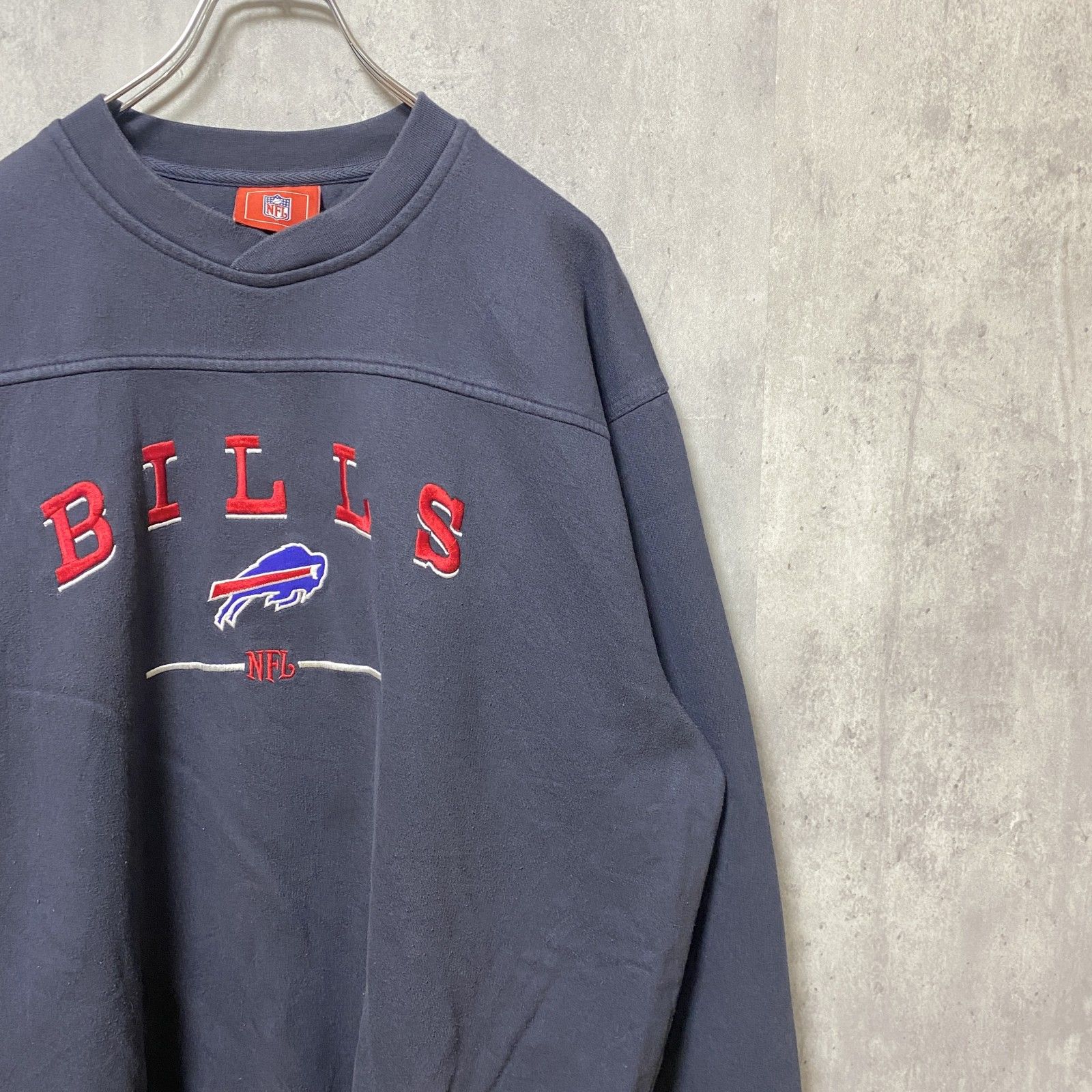 古着 used　NFL BILLS　オフィシャル刺繍スウェット　トレーナー　ビッグシルエット　オーバーサイズ