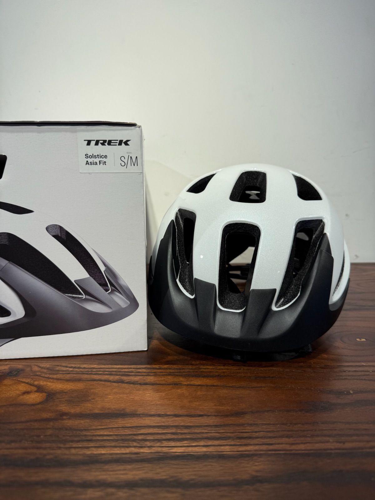 TREK Solstice Asia Fit ヘルメット S Mサイズ ホワイト トレック ソルスティス ロードバイク 自転車 クロスバイク 白 アジアンフィット