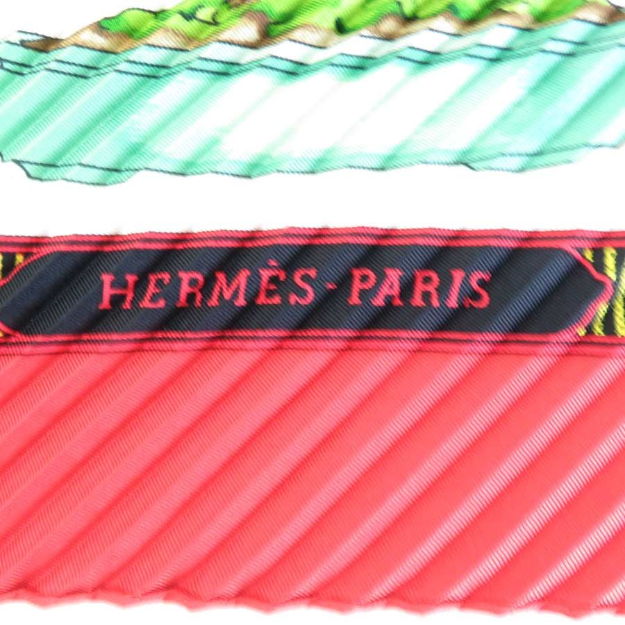エルメス HERMES スカーフ プリーツ BONSAI 盆栽 美しき時