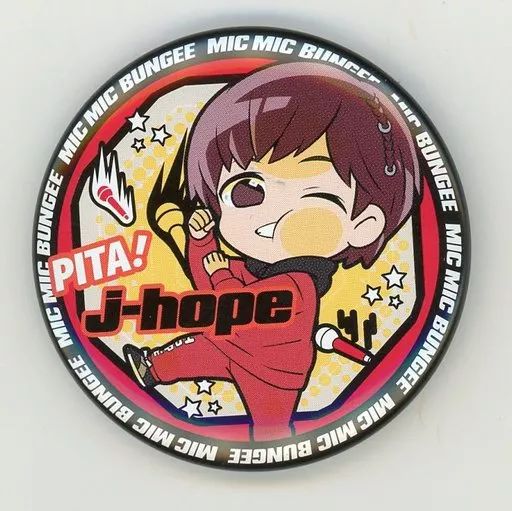 TinyTAN ぴた！でふぉめ缶バッジ j-hope TinyTAN ぴた！でふぉめ缶バッジ j-hope ぴた！でふぉめ TinyTAN 缶
