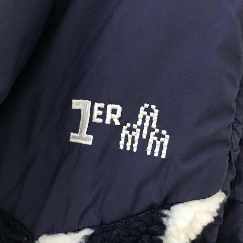 SALE価格キャロウェイ 中綿ボアベスト 白×黒 ボアストライプ フード