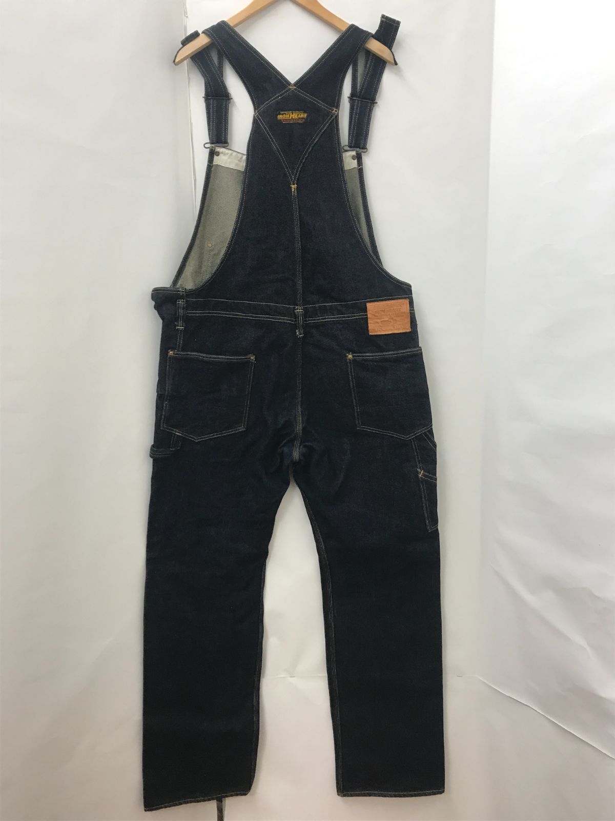 ◇IRON HEART アイアンハート ダブルニー デニム オーバーオール 805