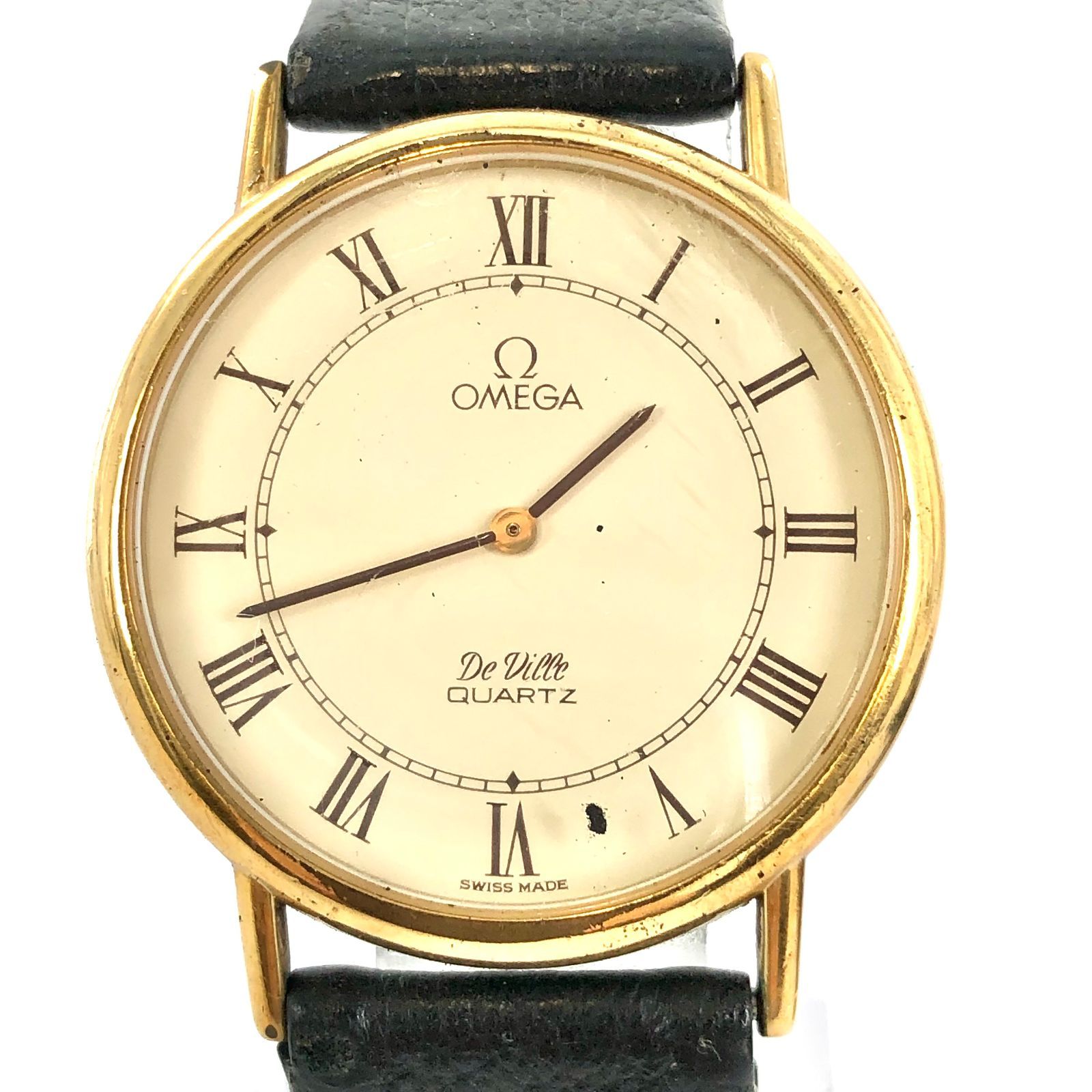 OMEGA オメガ DeVille デヴィル ローマン 1351 SS/QZ アイボリー OMEGA オメガ DeVille デヴィル ローマン 1351 SS/QZ アイボリー