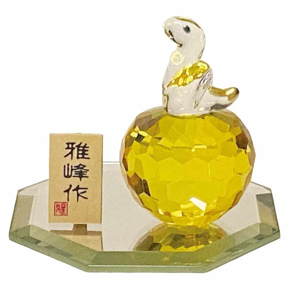 干支 巳 置物 蛇 ヘビ へび 2025年/ 風水クリスタル 福巳/粗品 販促 景品 縁起 町内会 敬老会 神社 寺社 年末 年始 家庭用 業務用