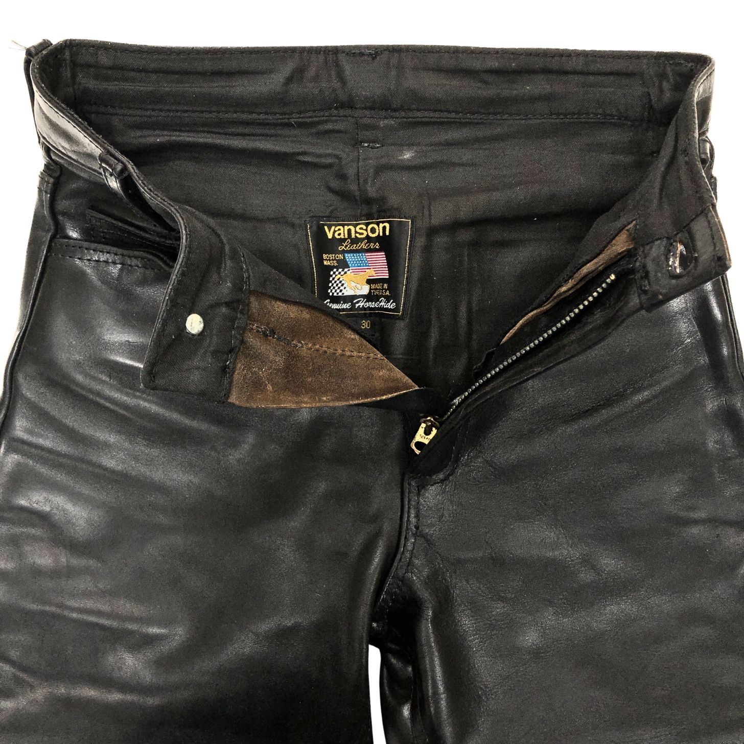 レザーパンツ ブーツカット