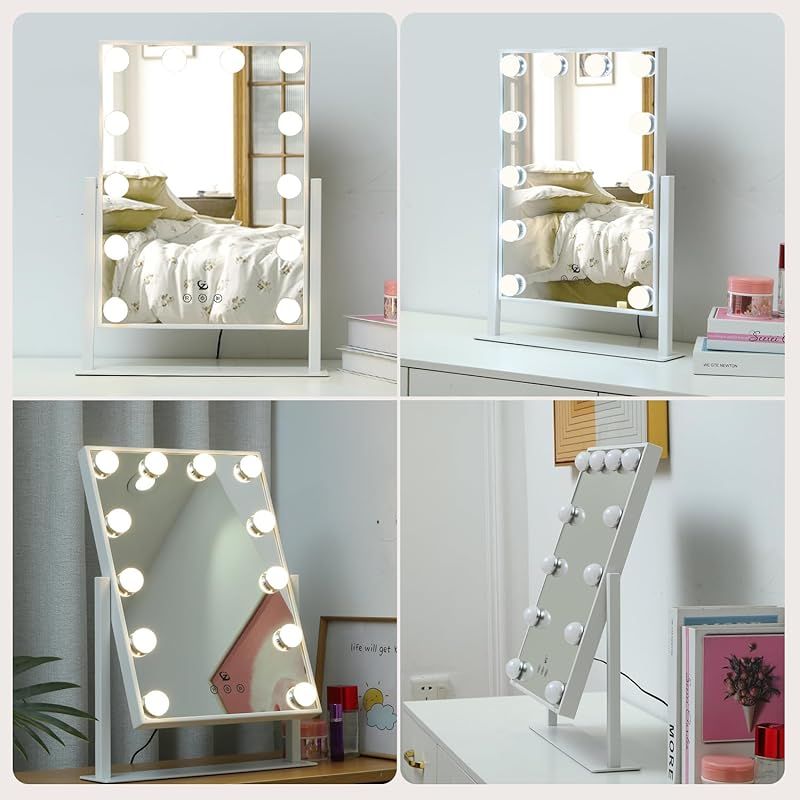 卸売 化粧鏡 女優ミラー メイク 卓上鏡 ライト付き 卓上ミラー LED