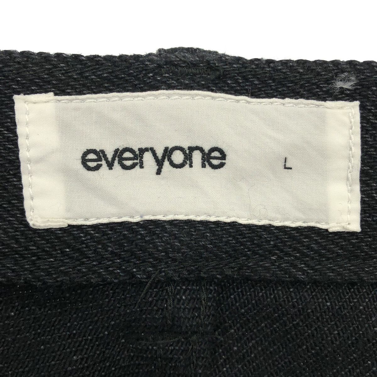 新品 everyone ソフト デニム パンツ ブラック 系 サイズ L 【公式通販】
