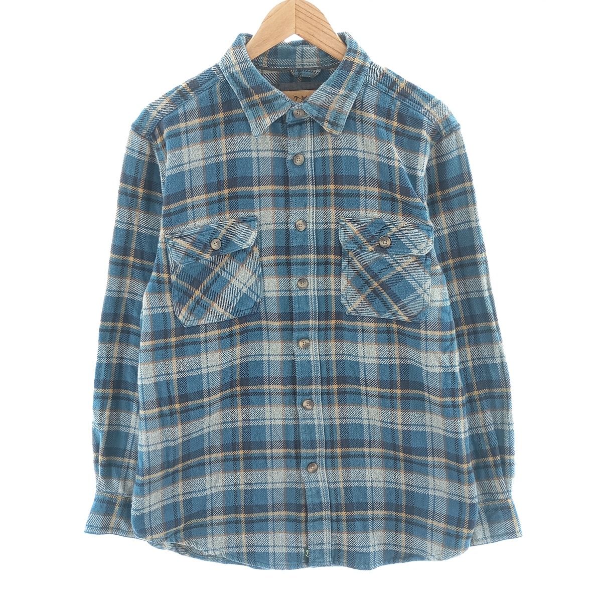 古着 OUTDOOR LIFE 長袖 ヘビーネルチェックシャツ メンズL相当/eaa404359