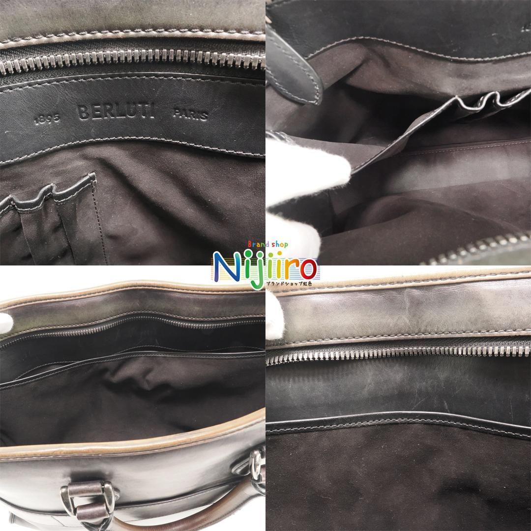 【極美品】ベルルッティ　アンジュール　ブリーフケース　レザー　1591 極美品】ベルルッティ アンジュール ブリーフケース レザー 1591