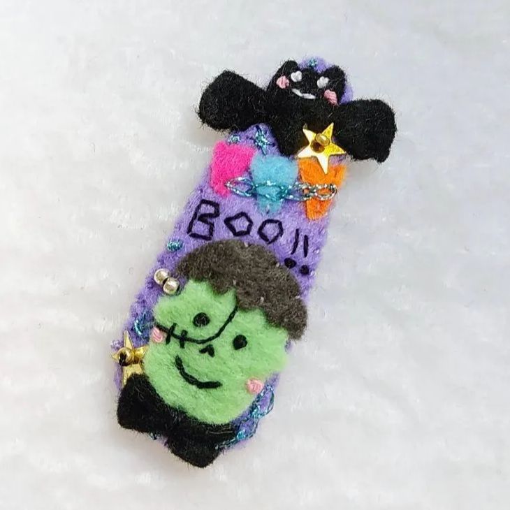ハロウィン5センチパッチンピン☆キャンディおばけ☆オレンジ ハロウィン5センチパッチンピン☆キャンディおばけ☆オレンジ