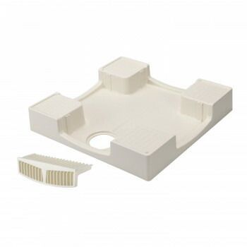 テクノテック 洗濯機用かさ上げ防水パン セーフガードパン TPW 700-CW 1-G 1 アイボリーホワイト ガード 付