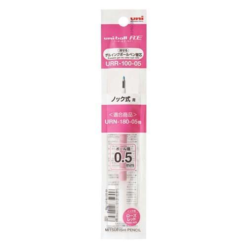 まとめ 三菱鉛筆 ゲルインクボールペン替芯 ユニボール アールイー0.5mm ローズレッド URR10005-15 ×100セット