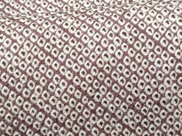 平和屋着物○大変加工の良い総絞り小紋 正絹 逸品 未使用 CAAQ9575th