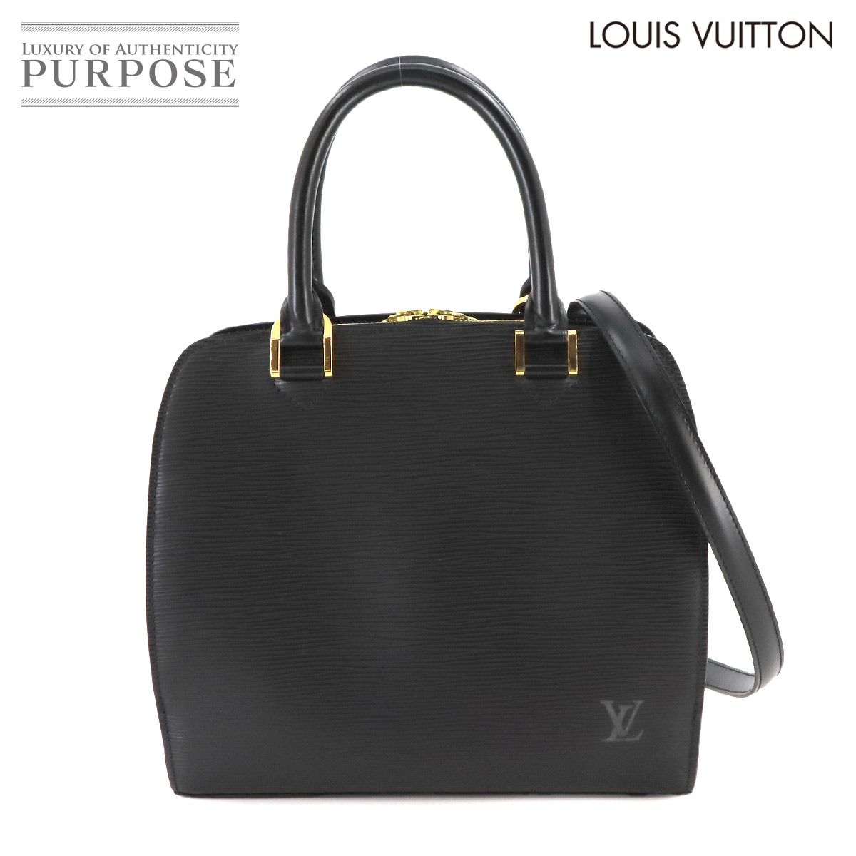 新品同様 ルイ ヴィトン LOUIS VUITTON エピ ポンヌフ 2way ハンド ショルダー バッグ レザー ノワール M52052 ゴールド  金具 90238372 - メルカリ