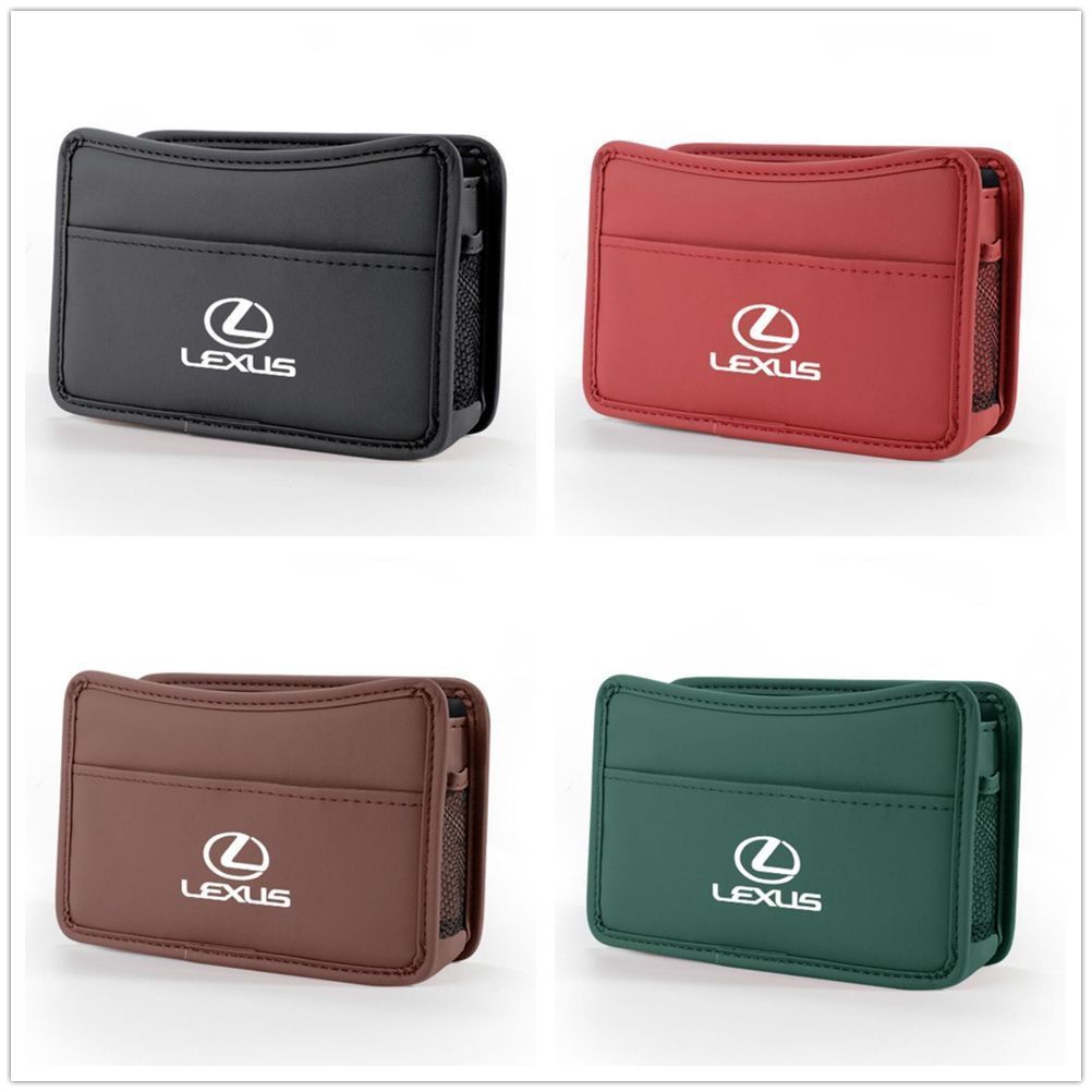新品   2個セット！レクサス LEXUS エンブレム 車用収納ケース車用ゴミ箱 車載収納 ティッシュ 収納小物入 スマホ収納 4色選択  全車種対応  LS/LC/UX/NX/RX/RC/IS/GS/ES/LX/SC