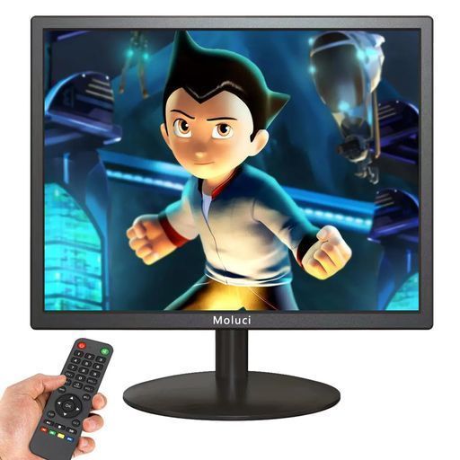 17インチ 監視液晶モニター防犯カメラ用monitorCCTVディスプレイHDMI AV BNC VGA USB入力端子1280x1024フルHDPC小型モニター日本語対応