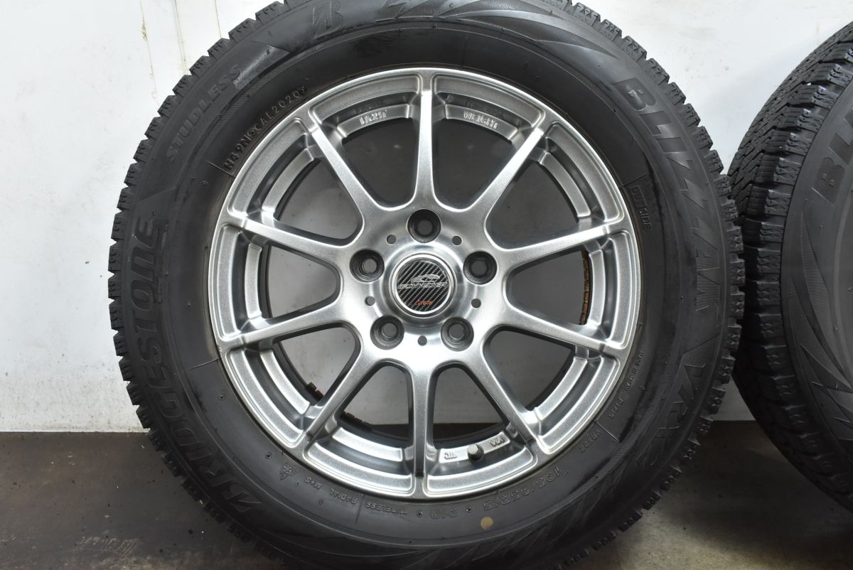 この夏最後のチャンス！ ホイールのみ販売 シュナイダー 15in 6J 50 PCD114.3 ブリヂストン ブリザック 195 65R15 ノア ヴォクシー ステップワゴン