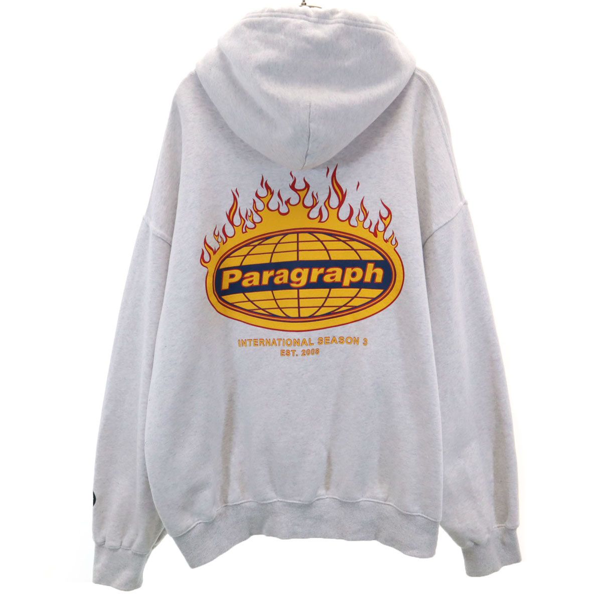 PARAGRAPH パラグラフ 長袖 パーカー グレー系 PO8 裏起毛 メンズ 古着 
