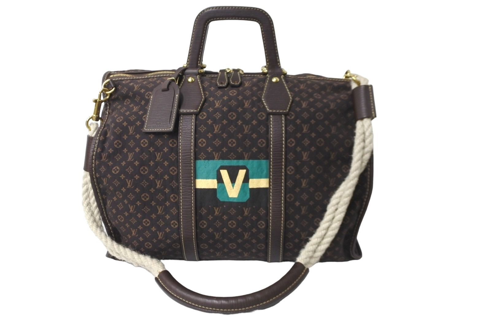 LOUIS VUITTON ルイ ヴィトン キーポル45 モノグラム ミニラン ボストンバッグ M40019 ゴールド金具 プリント 美品 中古  62845 - メルカリ