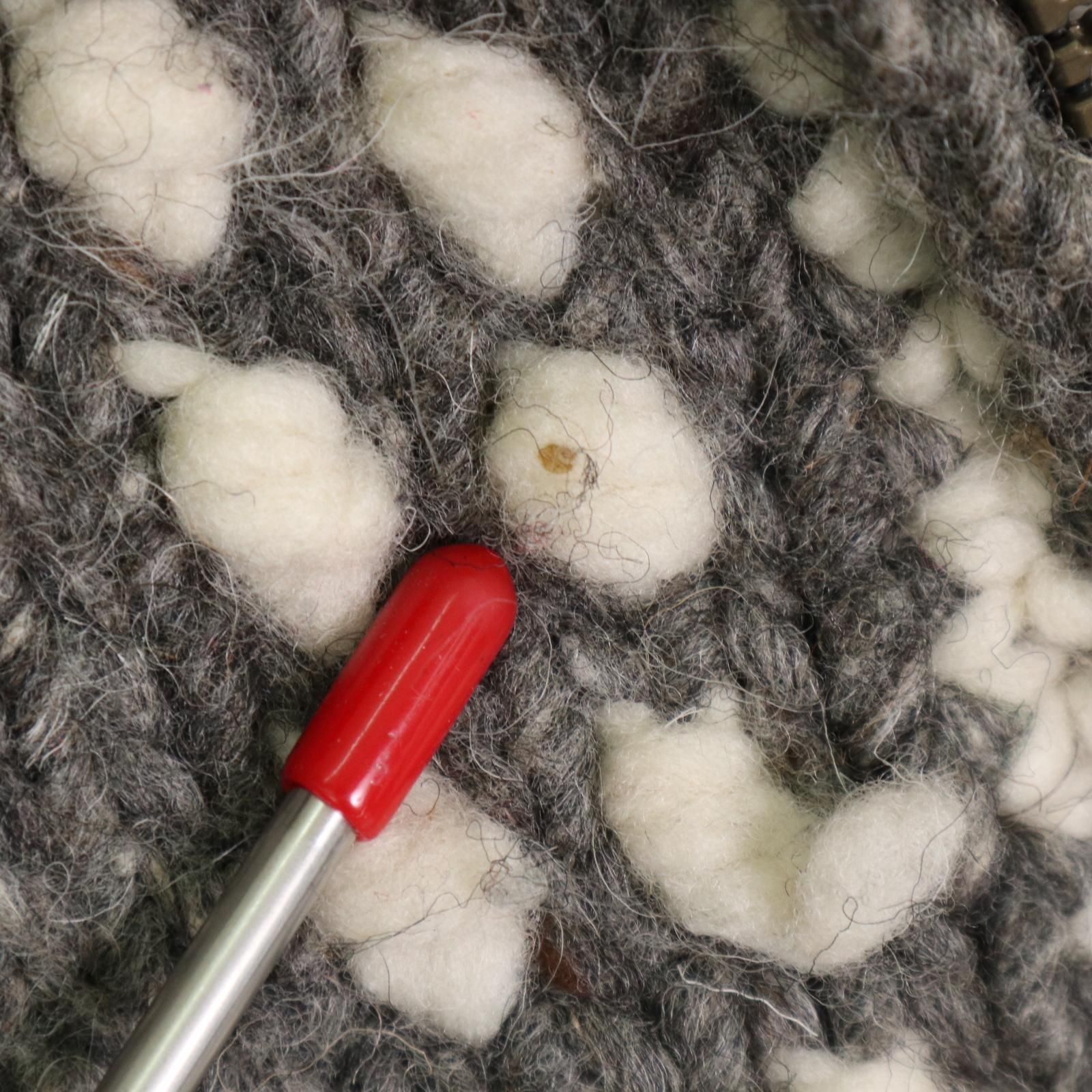 C.C.H. IMPORTS エクアドルニット ウール ニット セーター 総柄 グレー  