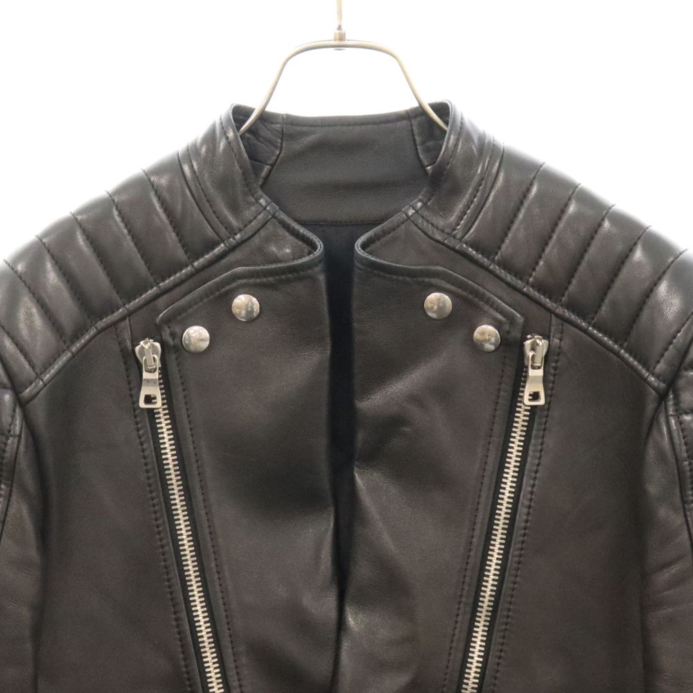 BALMAIN (バルマン) 13AW ラムスキン バイカーレザー ライダース 