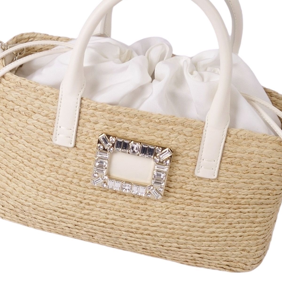 ROGER VIVIER ロジェヴィヴィエ ラフィア バッグ Roger Vivier ロジェ