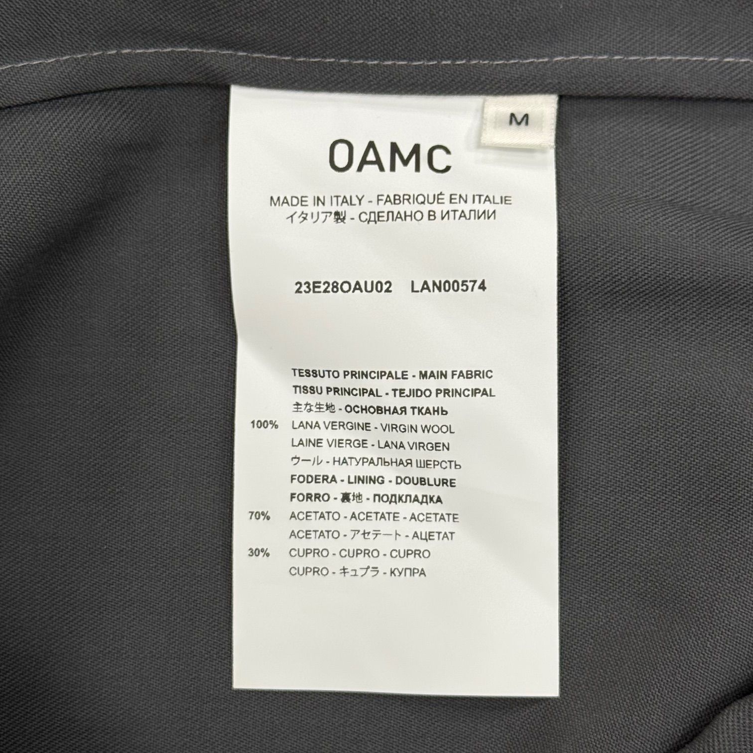 OAMC MILFORD SHIRT 23SS ミルフォード　シャツ　ベスト OAMC MILFORD SHIRT 23SS ミルフォード シャツ ベスト 【公式通販】