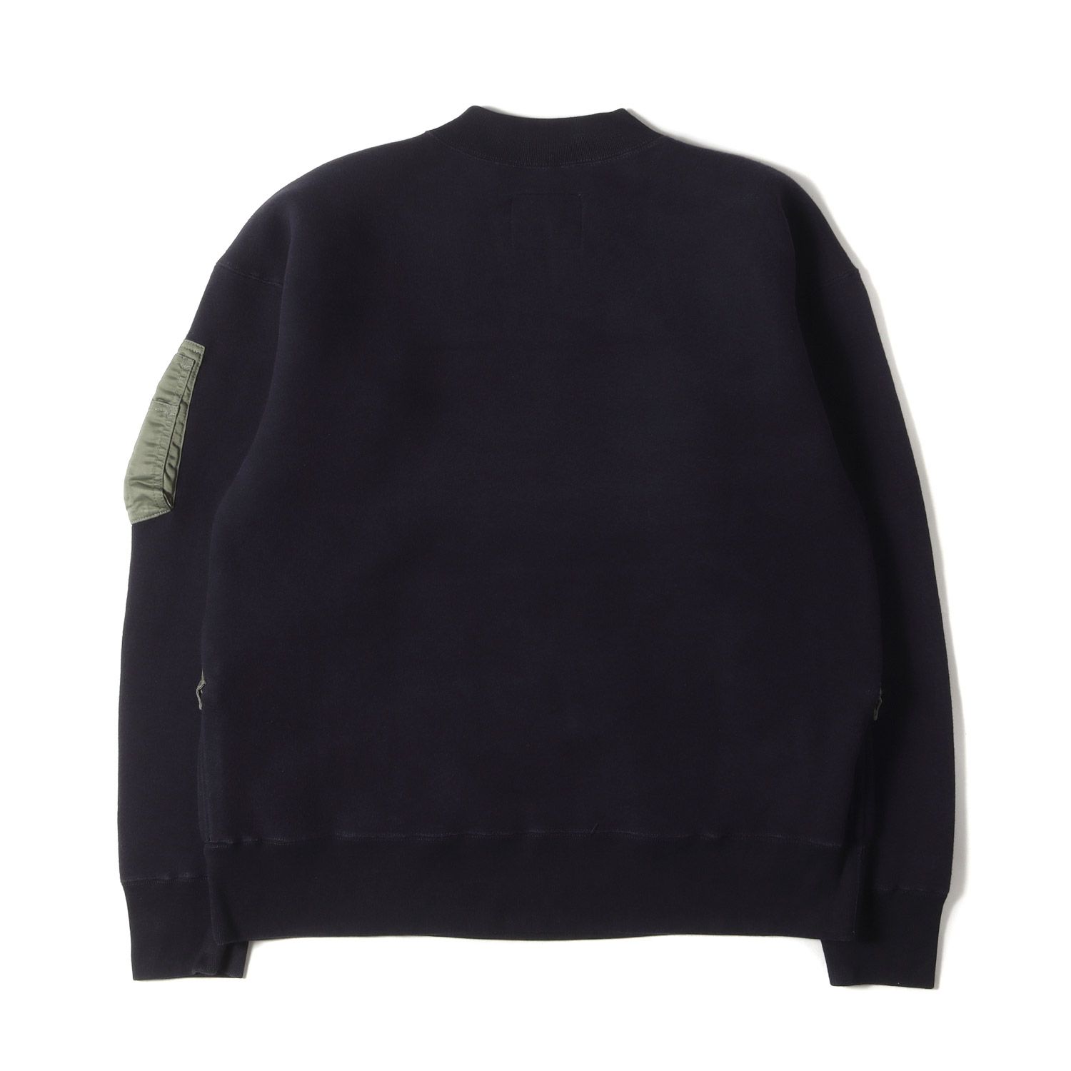 Sacai サカイ スウェット サイズ:4 21AW 異素材 切替 コットン 