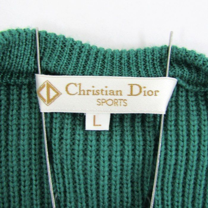 美品　クリスチャンディオールスポーツ　ニット　カーディガン　ウール　ゴルフ ○ 美品 Christian Dior クリスチャンディオール ニット