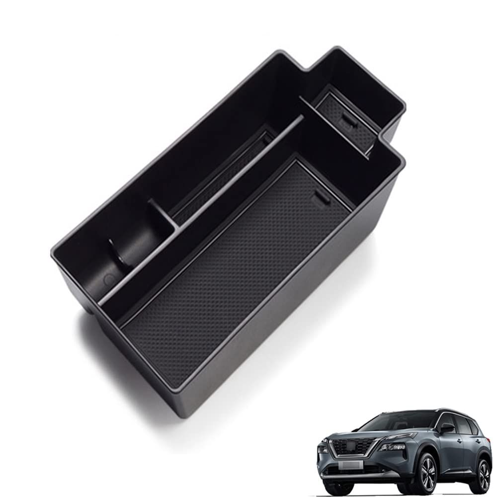 【在庫処分】beyond self 新型 エクストレイル T33 4代目 コンソールボックス X-TRAIL e-POWER センターコンソール コンソールトレイ 専用 アクセサリー車内収納ボックス 小物入れ ABS素材 ガタガタ音