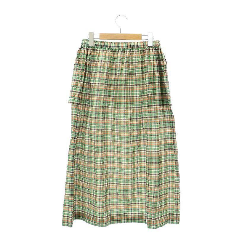 オールドマンズテーラー R&D.M.Co タータンチェックギャザースカート