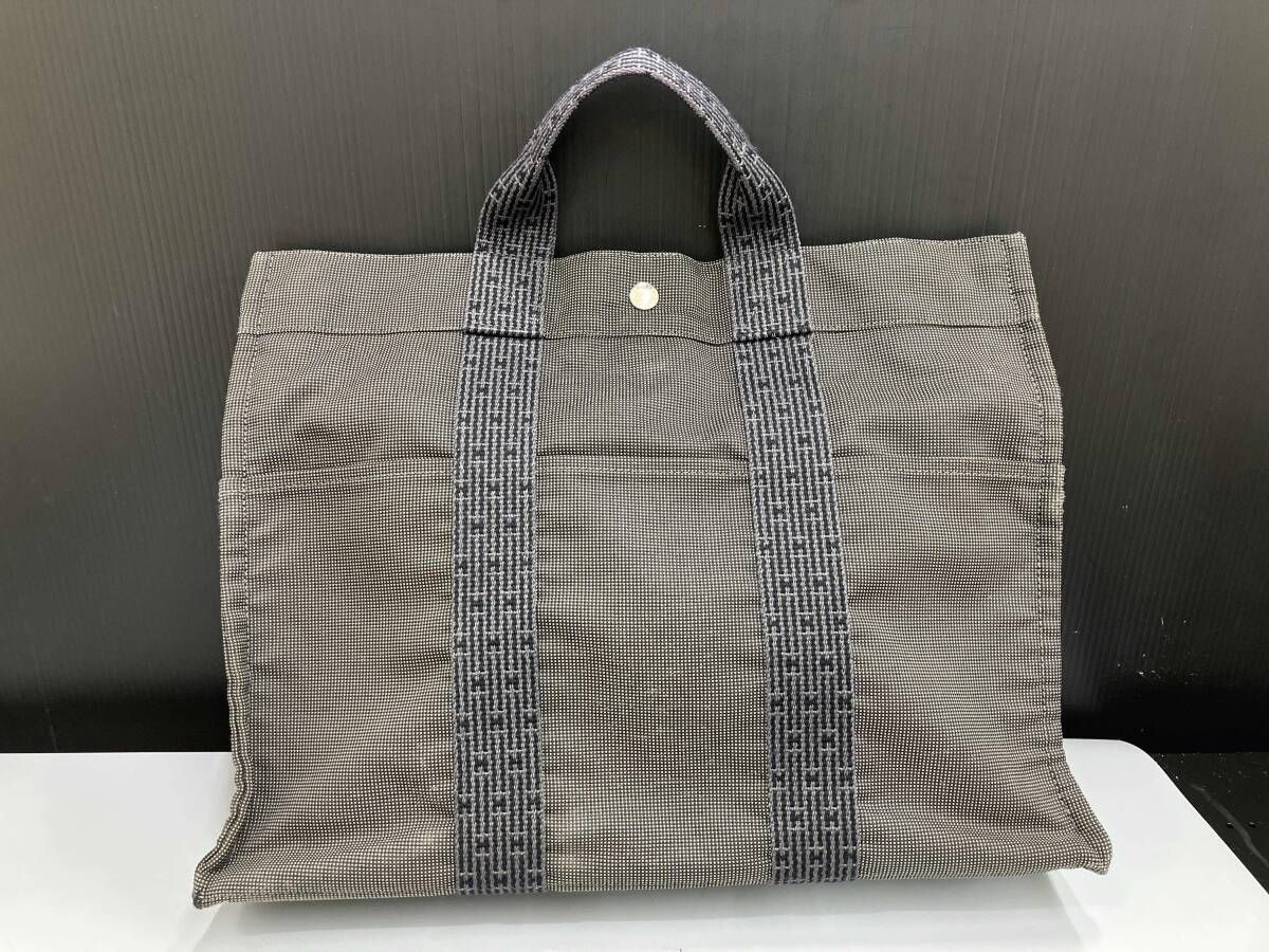 エールライン MM HERMES エルメス グレー 濃いめのグレー エールライン MM HERMES エルメス グレー 濃いめのグレー