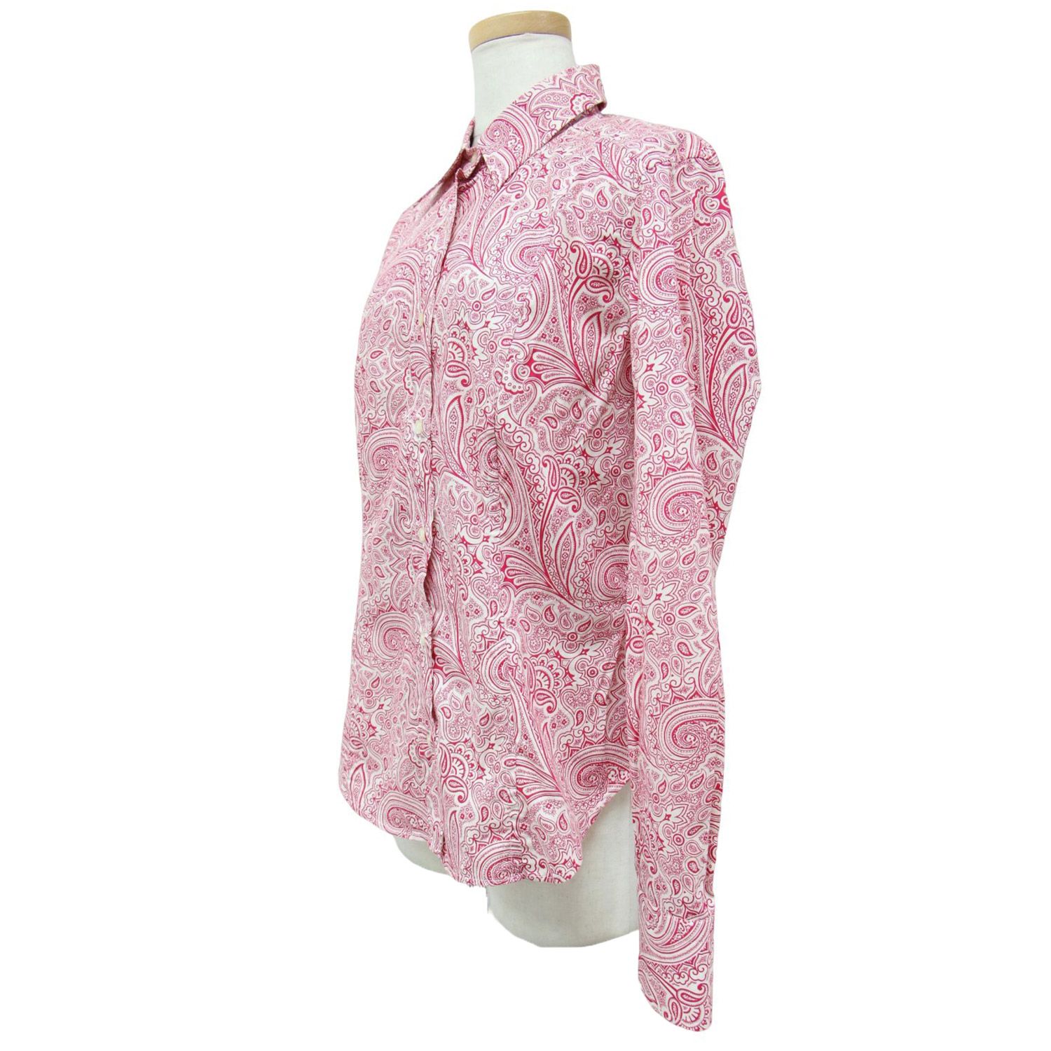 中古・古着通販】ETRO (エトロ) ペイズリー柄シャツ ピンク