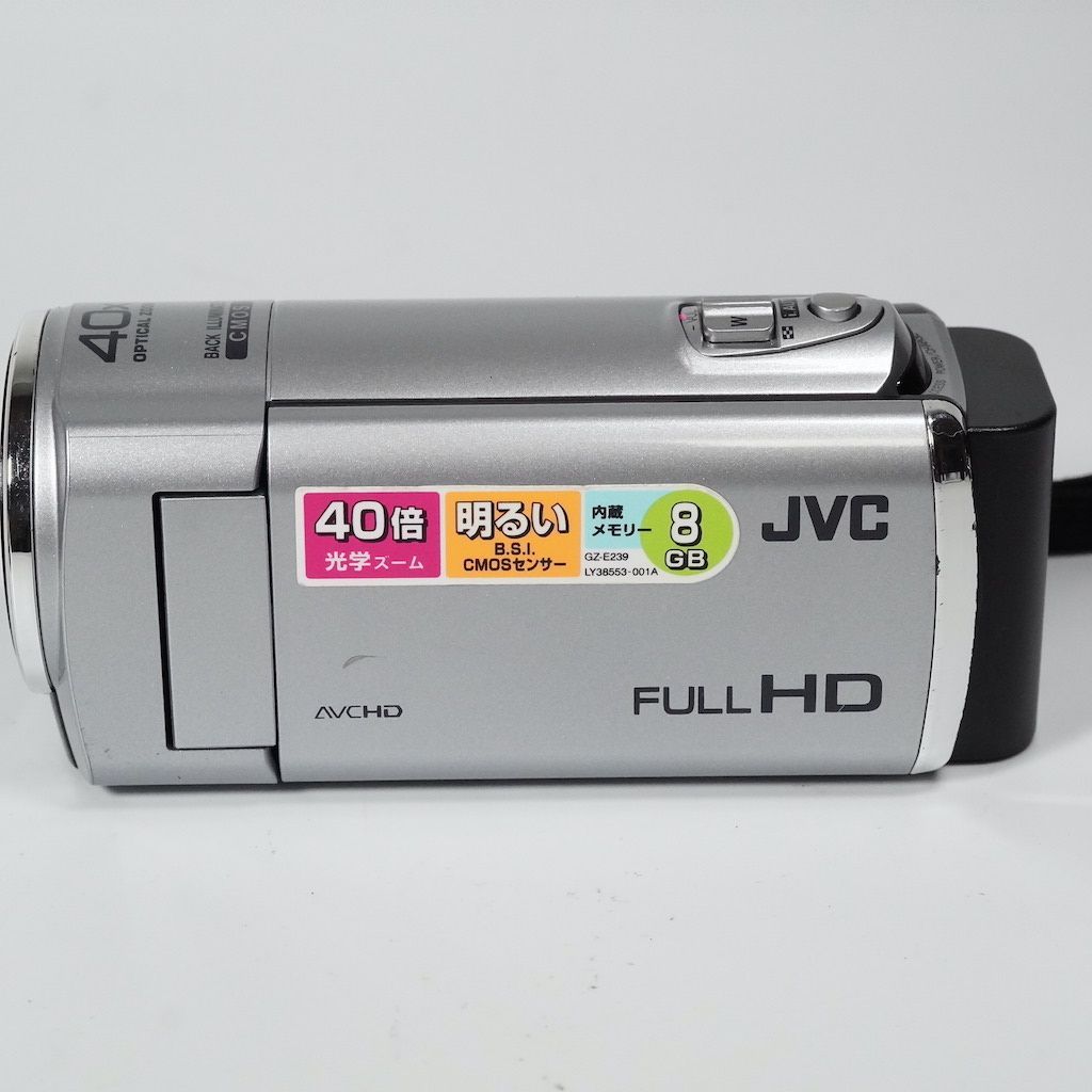 JVC Victor Everio GZ-E239-S シルバー ビデオカメラ 動作OK 1週間保証
