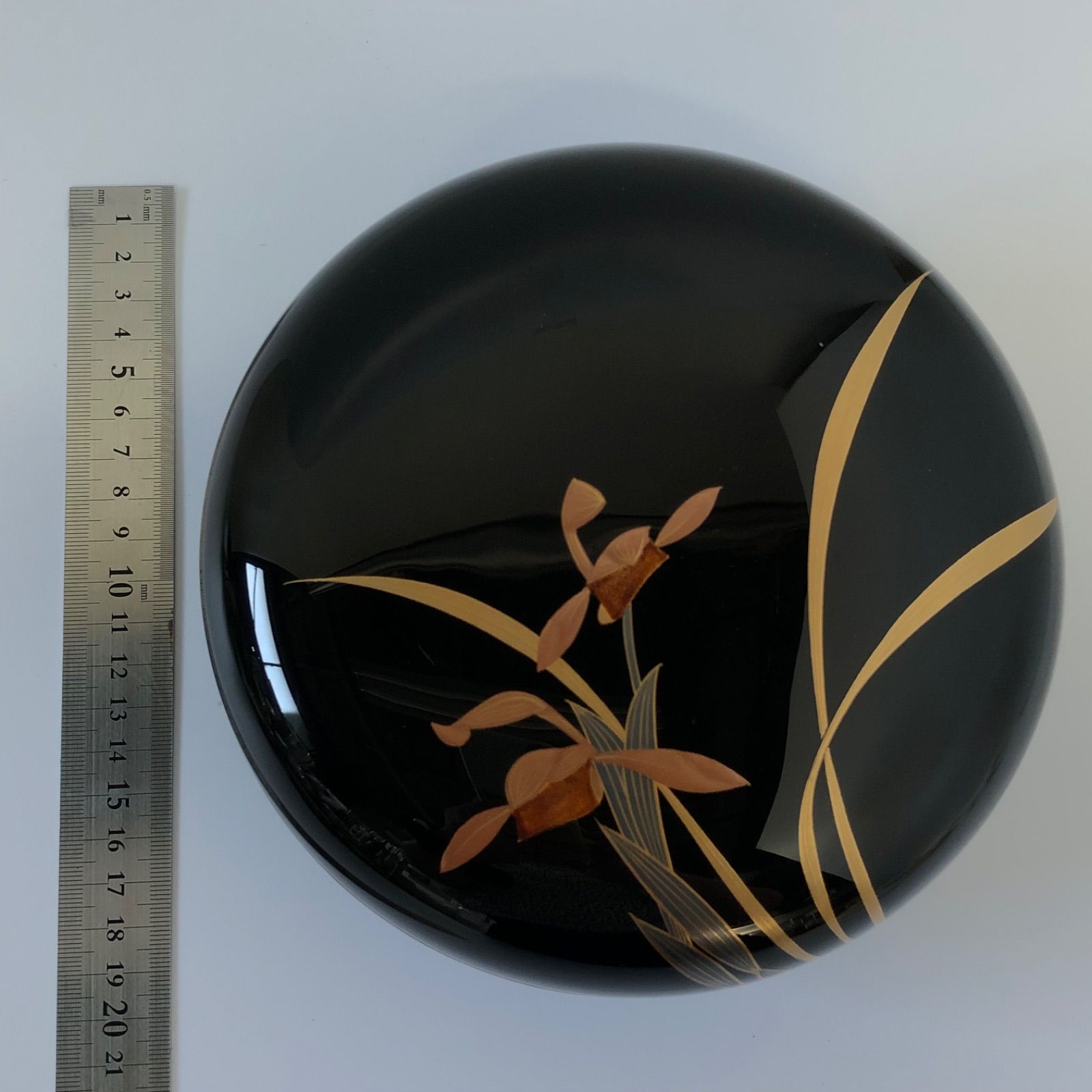 漆芸 漆器 菓子入 小物入れ 黒 菓子器 黒塗沈金 黒塗 お菓子入れ