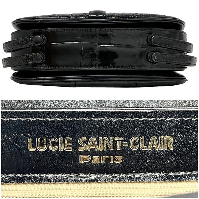 ルーシーサンクレール セミショルダーバッグ ブラック 美品
