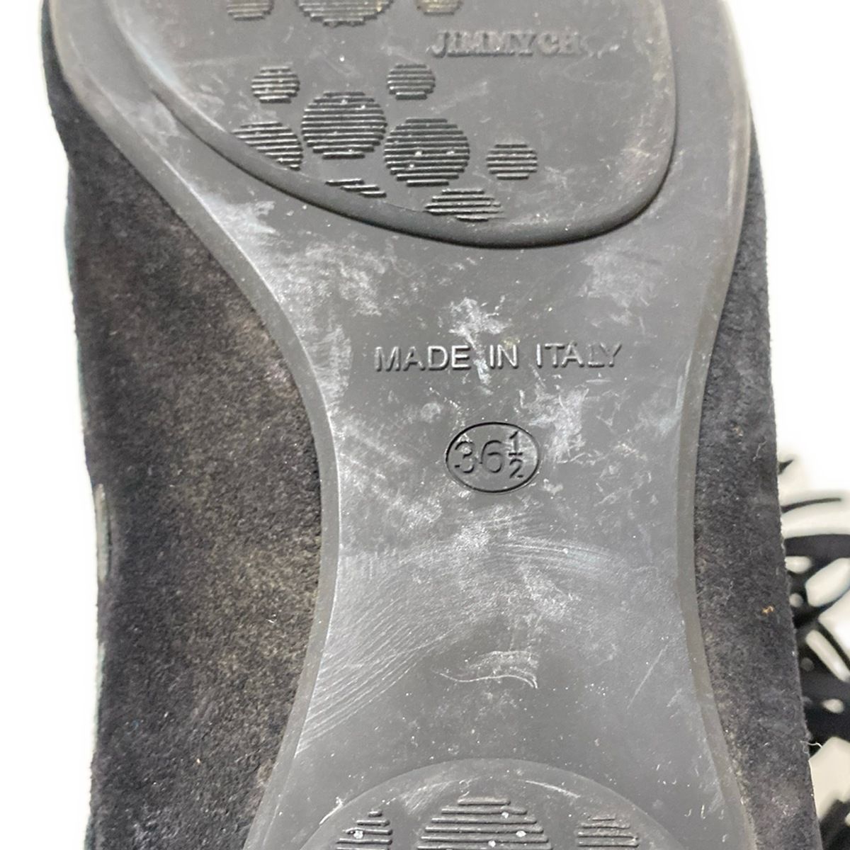 JIMMY CHOO ジミーチュウ ショートブーツ 36 1|2 レディース - 黒 フリンジ WWW_WOWDIGSITE_COM