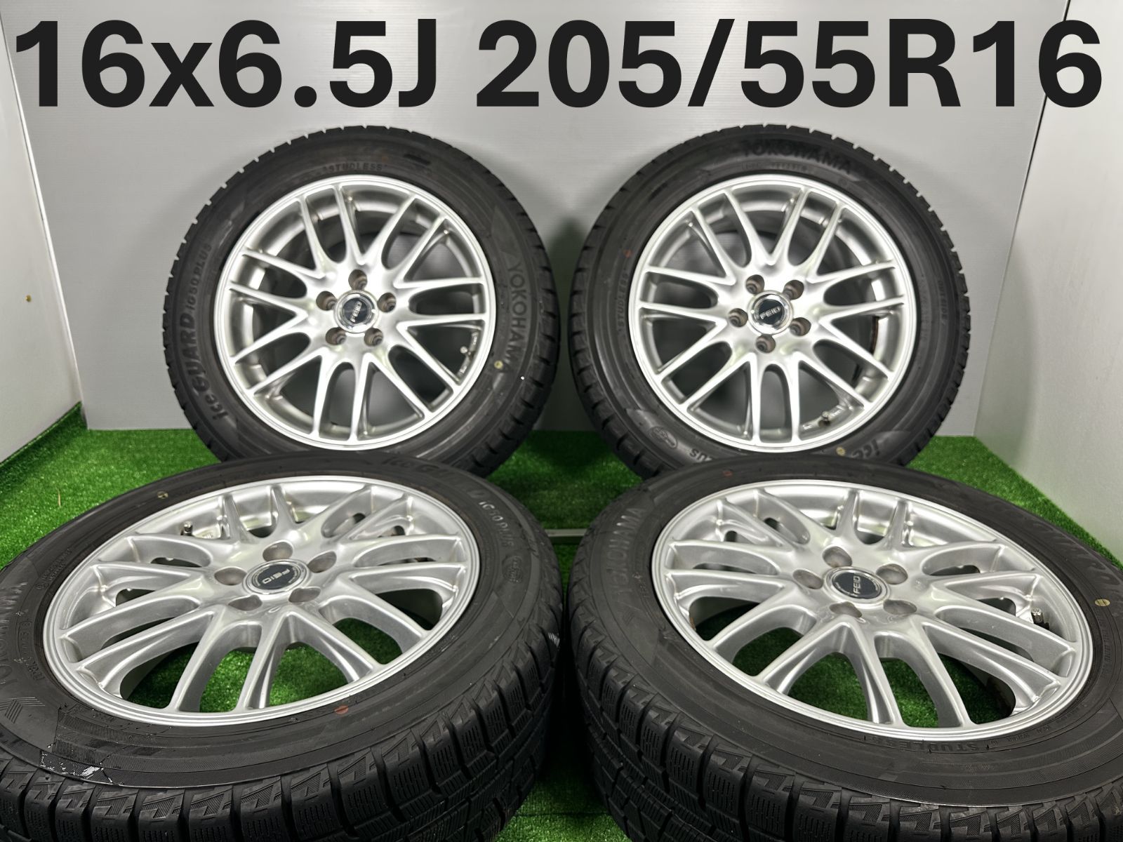 195/65R15 スタッドレス ホイールセット 5穴 2012年製 残り溝しっかり 