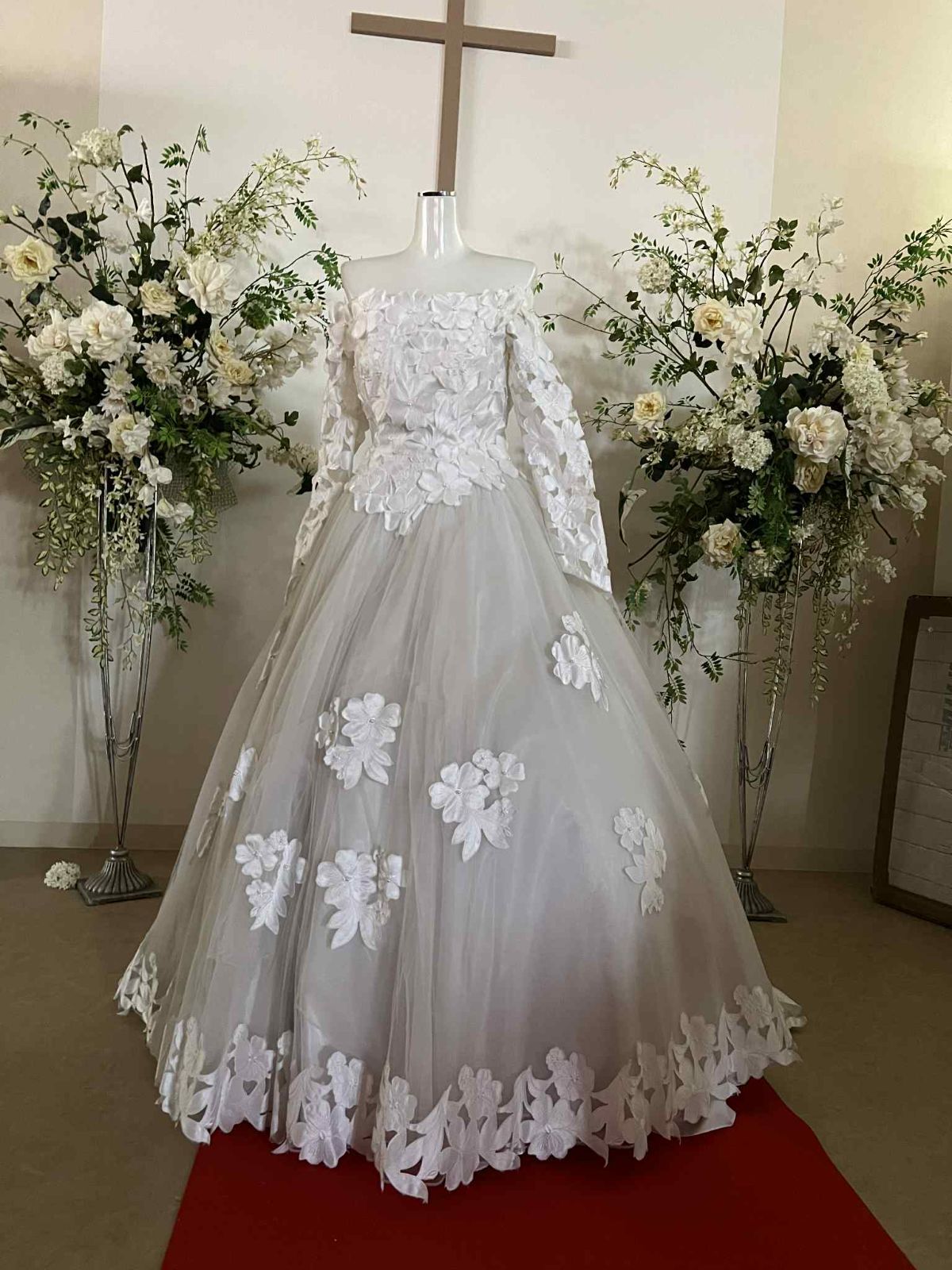 貸衣装処分品ドレス ウェデイングドレス サテンドール 9号